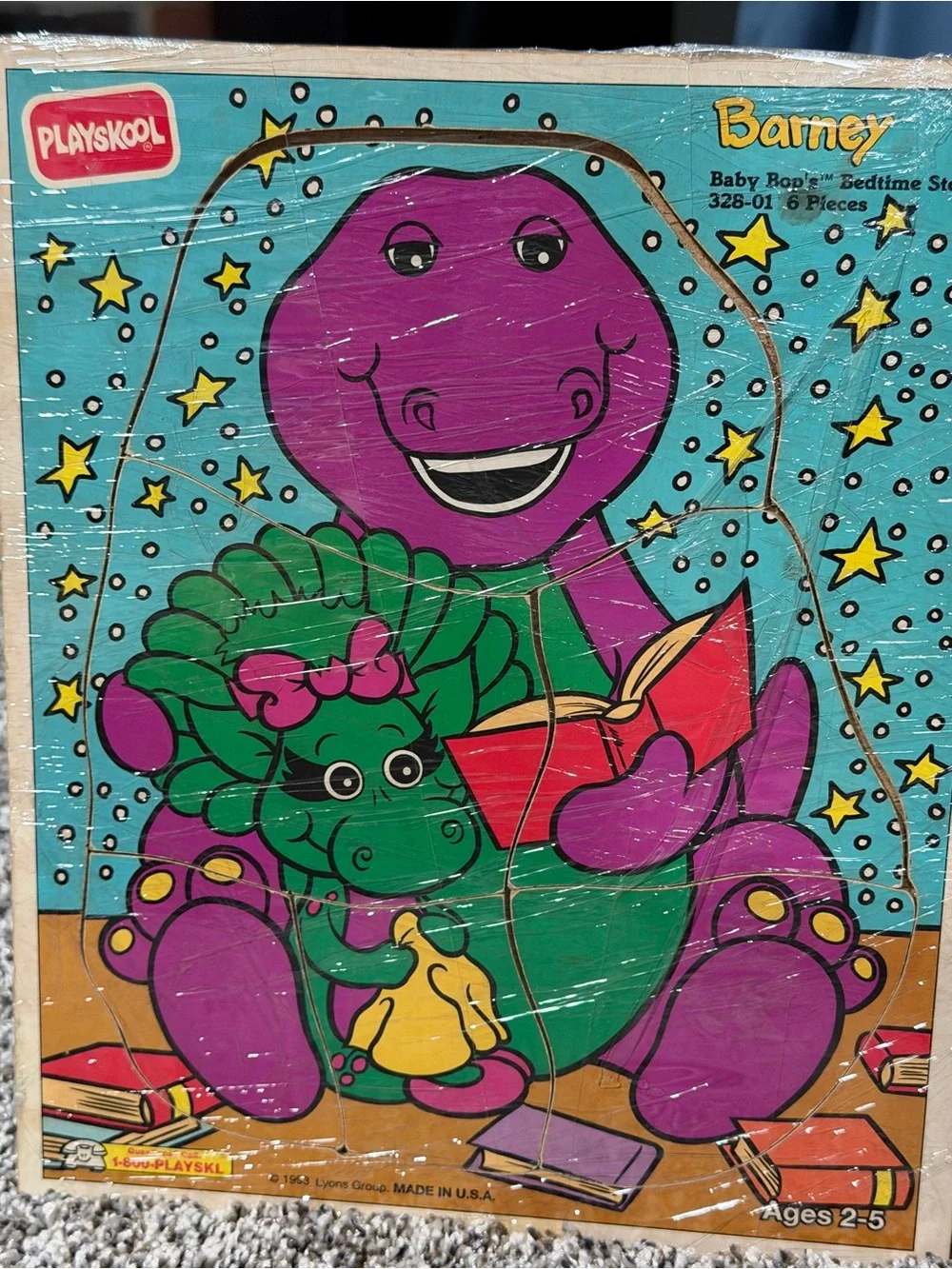 Barney and Baby Bop bedtime puzzle
